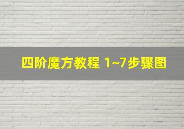 四阶魔方教程 1~7步骤图